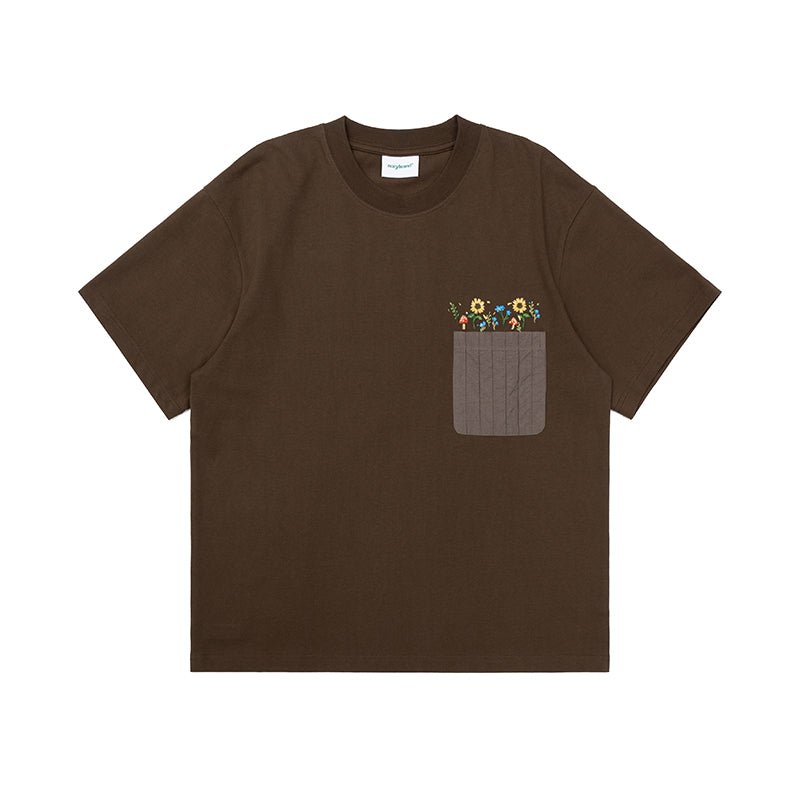 SHORT SLEEVES WITH EMBROIDERY AND POCKETS N65684