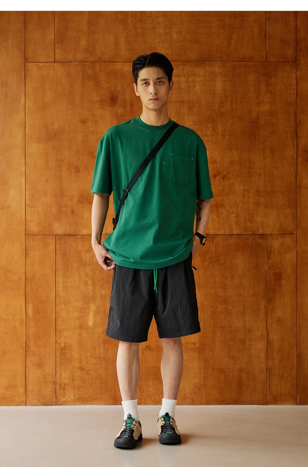 POCKET CUFF PRINT DESIGN SHORT SLEEVE N29921
