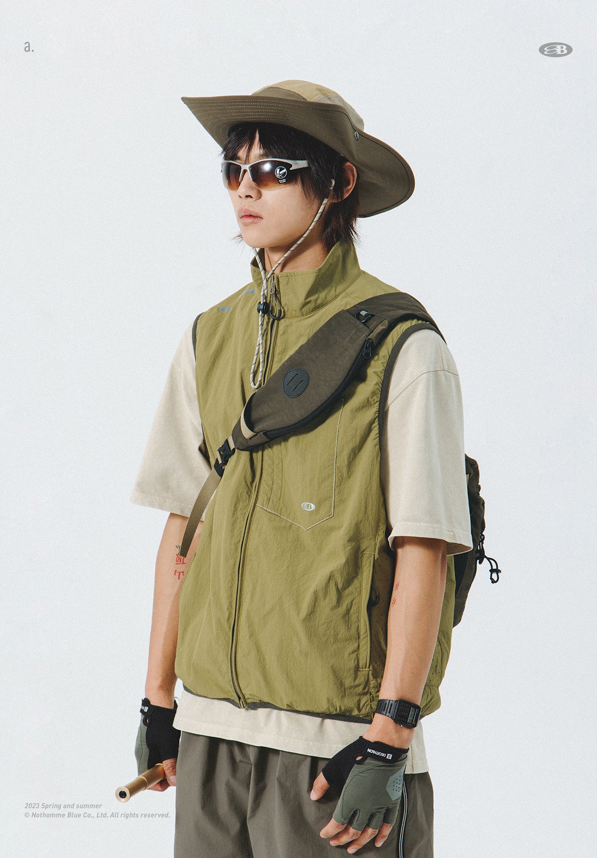 STAND COLLAR VEST JACKET N74333