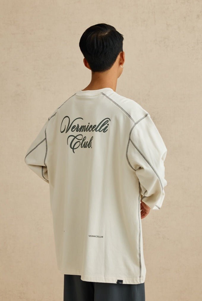 SPORTS STYLE LOOSE-FITTING LONG-SLEEVED T-SHIRT V47885
