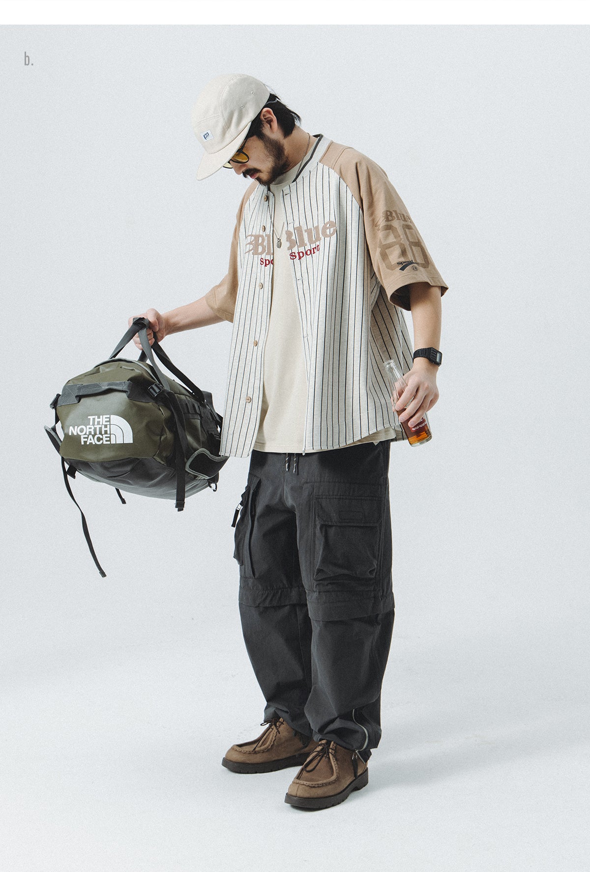 WASHED WORKWEAR DETACHABLE PARACHUTE PANTS N39332