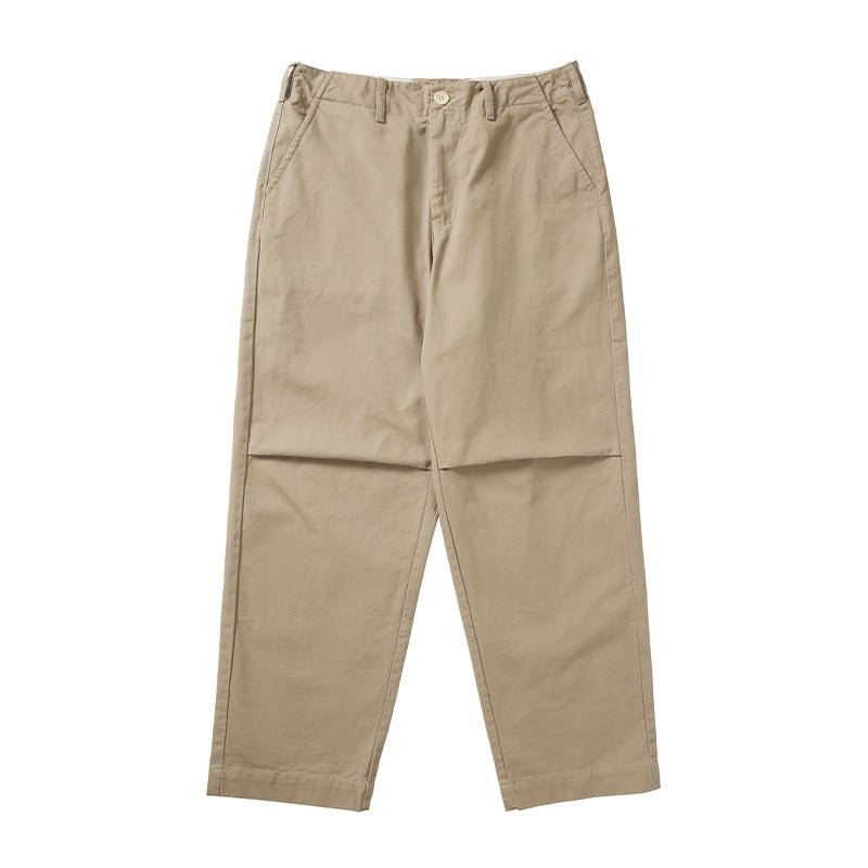 KNEE-PLEATED WASHED PANTS N00332