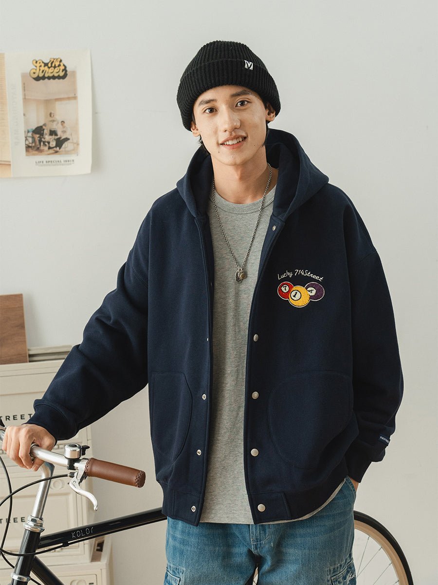 TIDE HOOD CARDIGAN CASUAL JACKET S4167