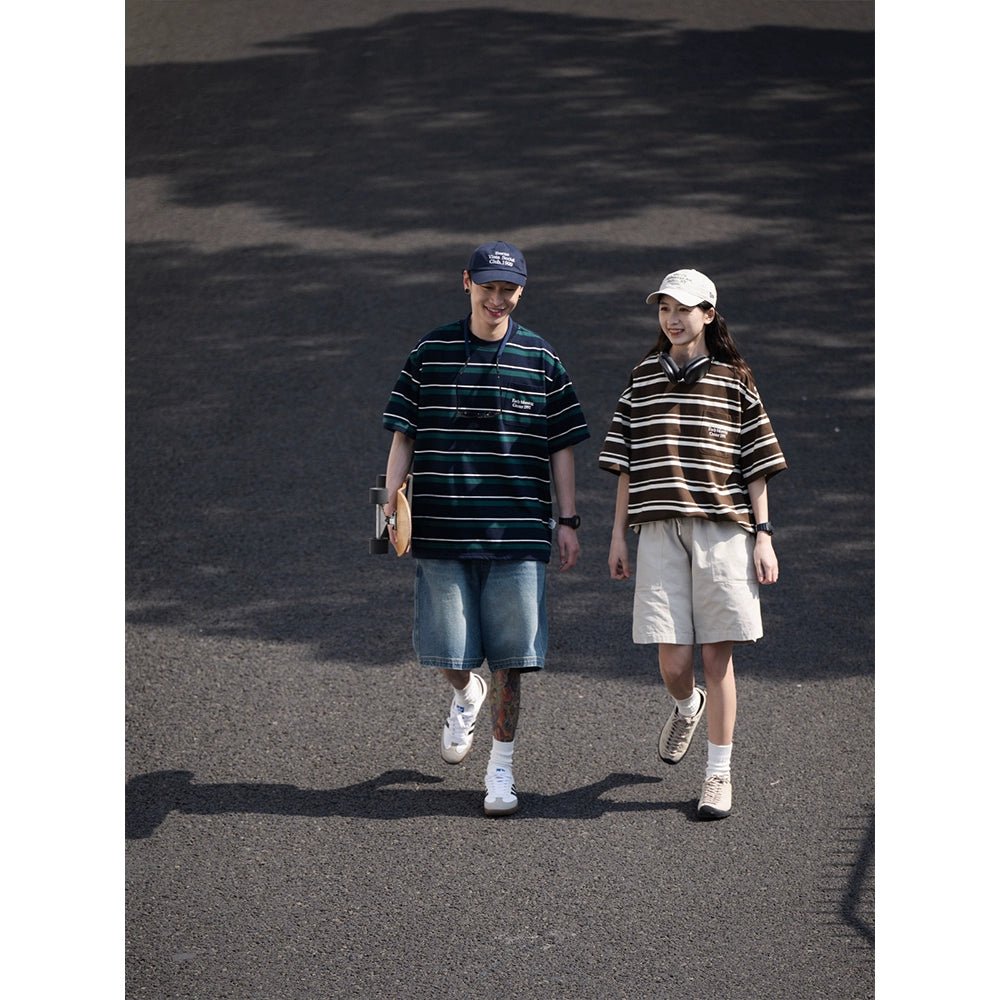 ストライプルーズ 半袖Tシャツ B04191