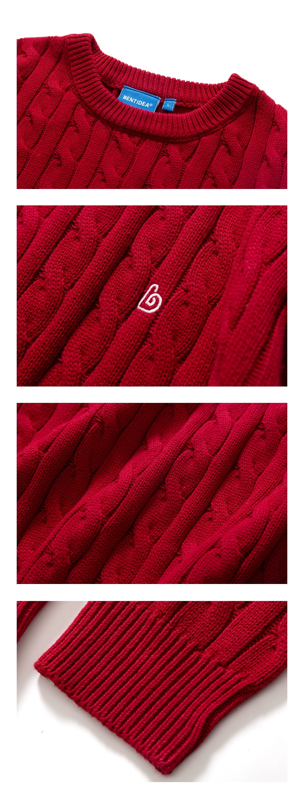 クルーネックプルオーバーニットジャケット B112211