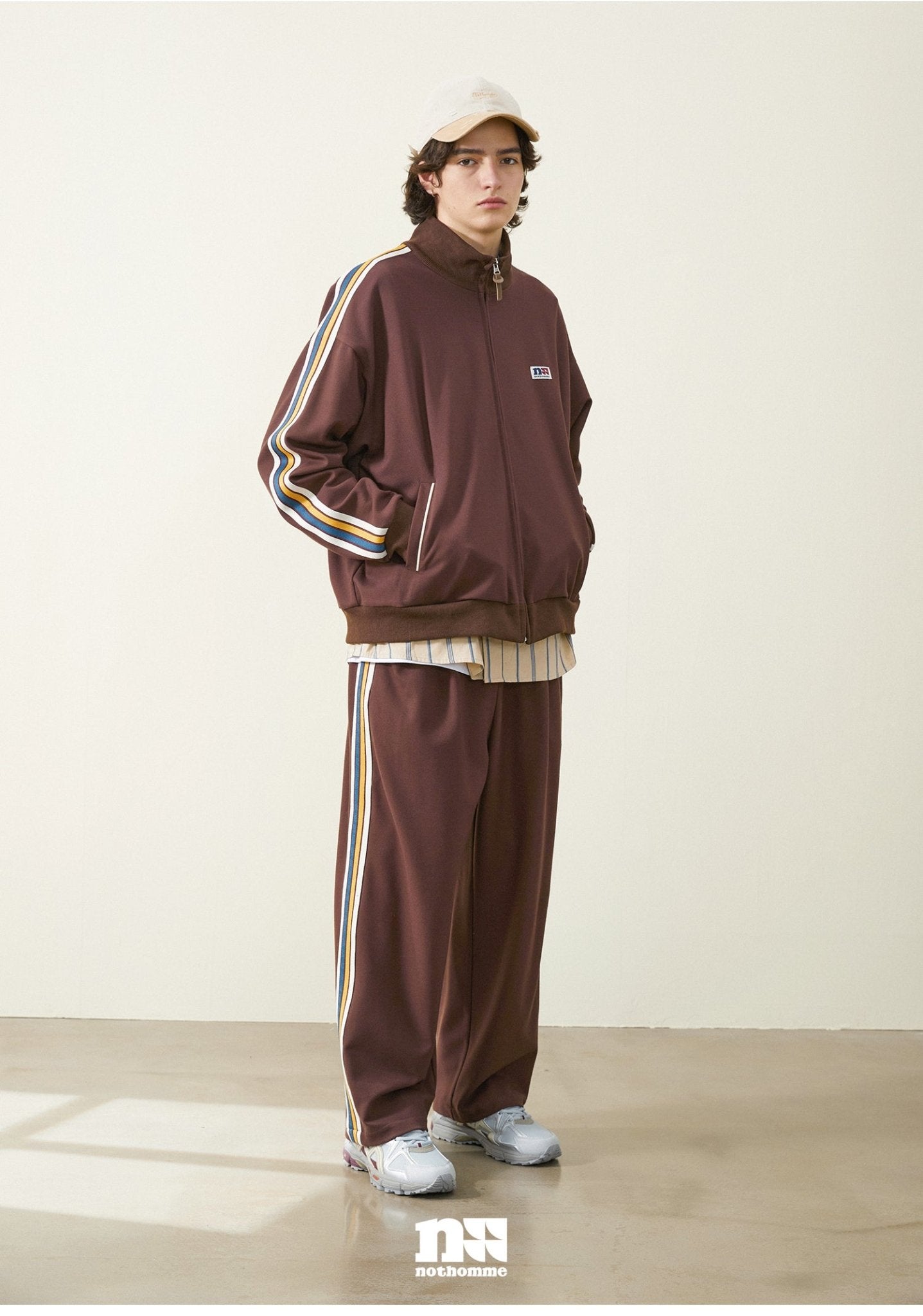 PATCHWORK BORDER ZIP-UP JACKET N55222