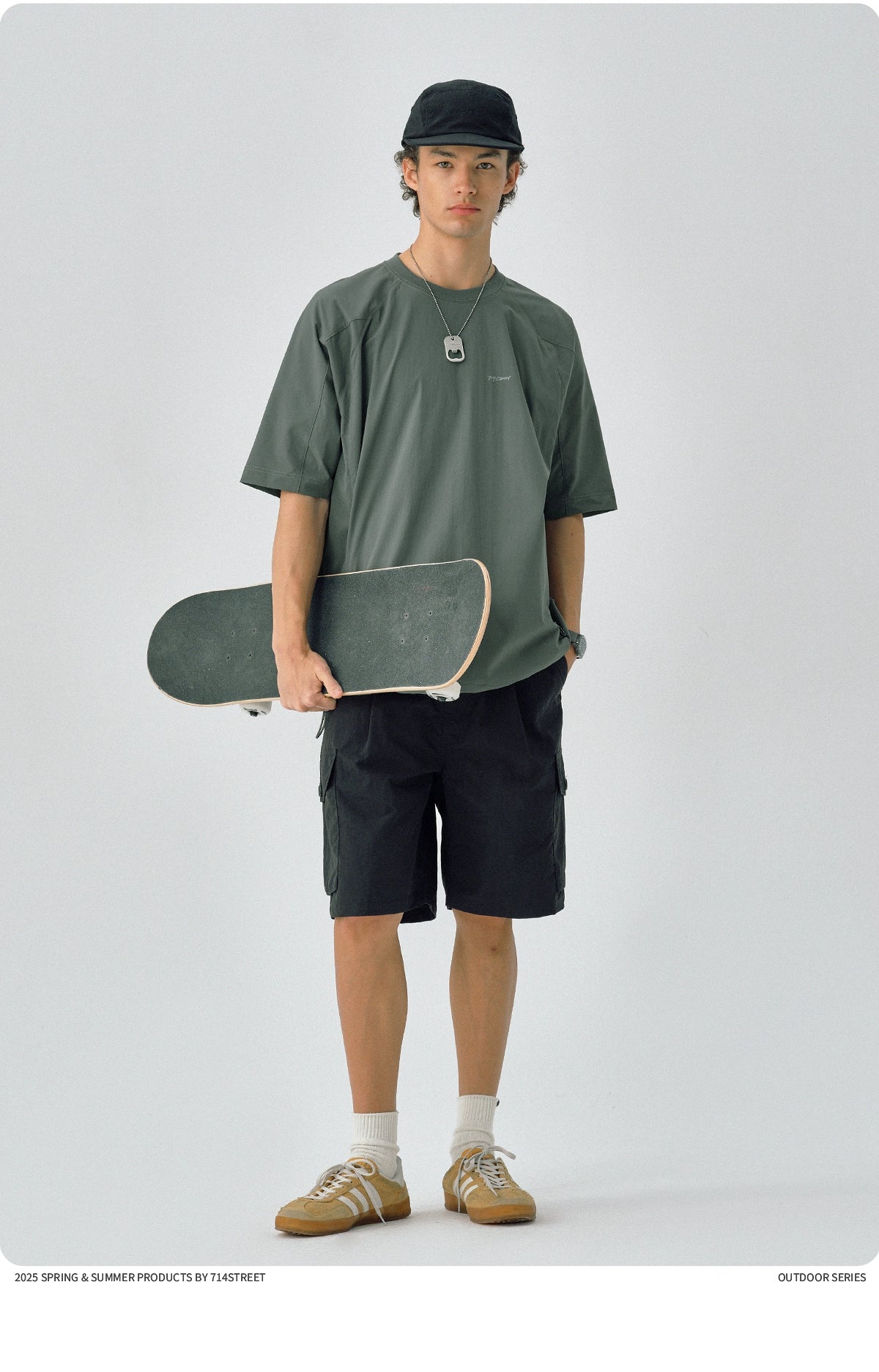 速乾性 ジッパーポケット半袖Tシャツ S050111