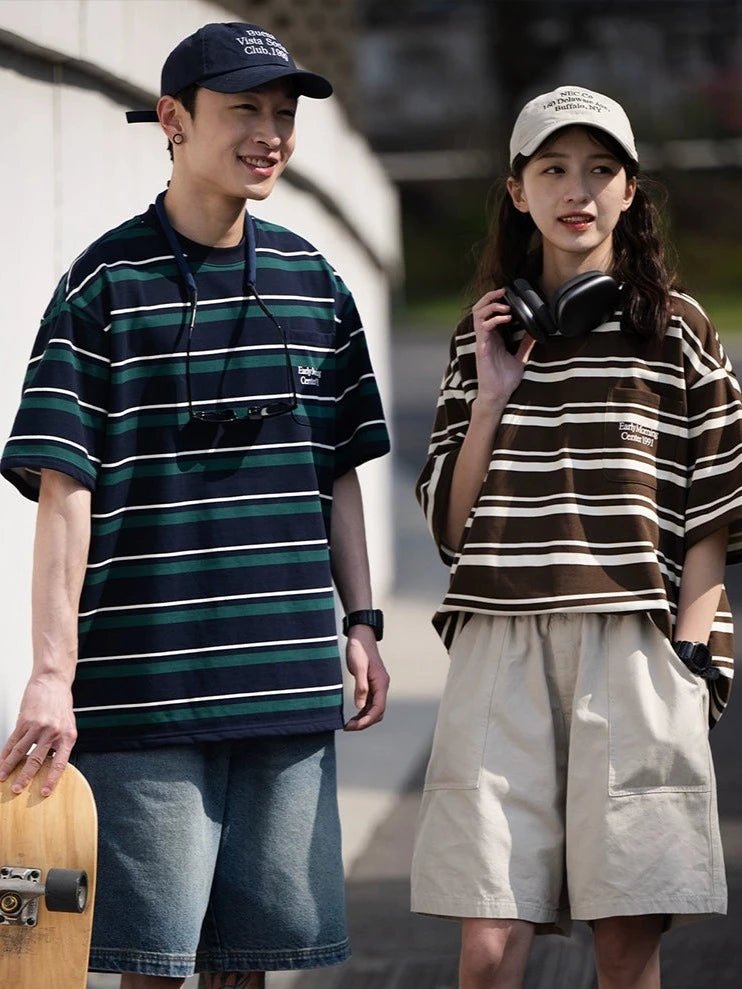 ストライプルーズ 半袖Tシャツ B04191