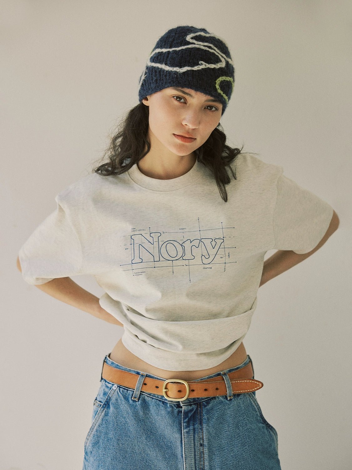 ロゴプリント クルーネックTシャツ N051413