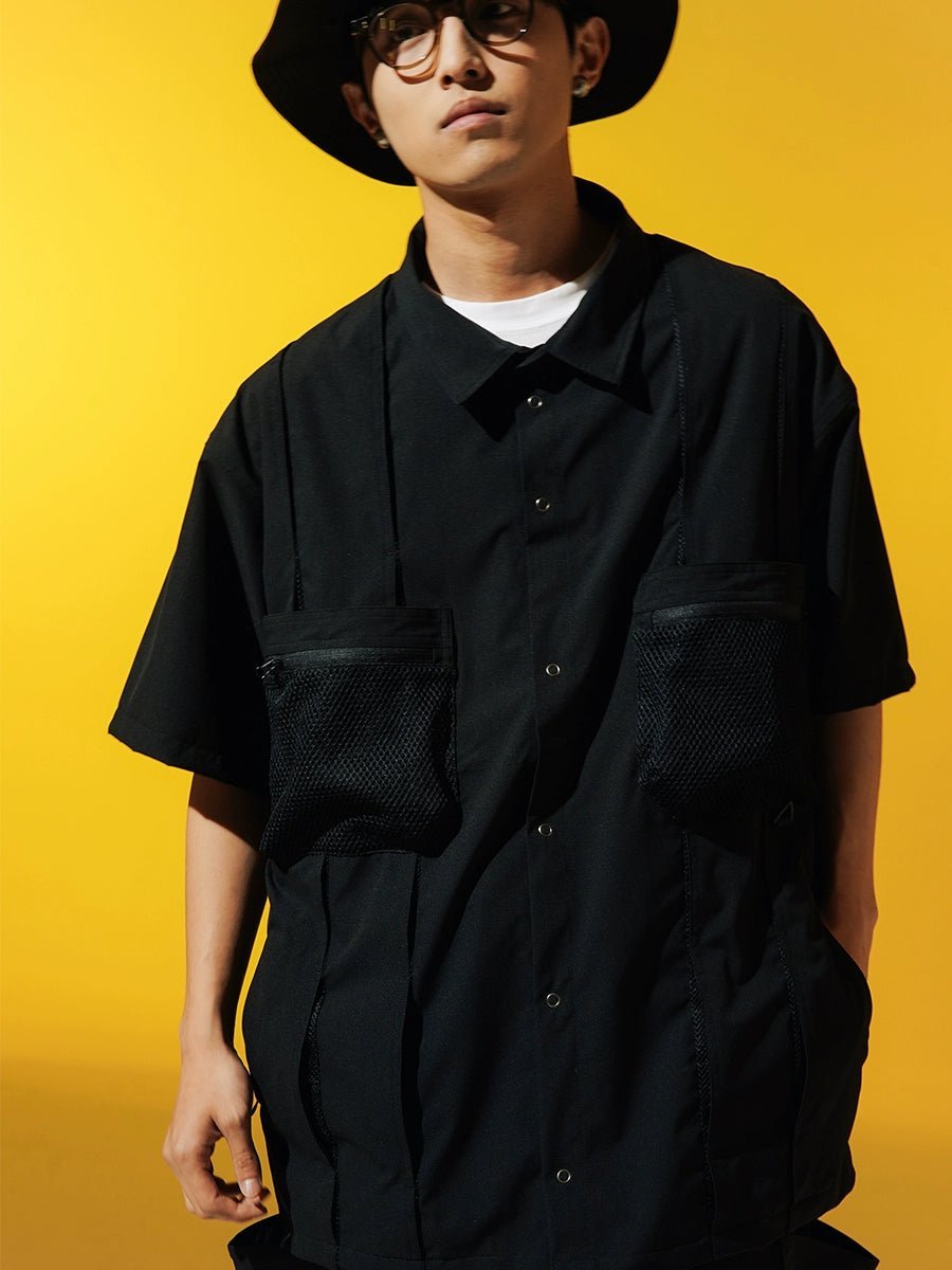 BREATHABLE, QUICK-DRYING, LOOSE-FITTING, SHORT-SLEEVED SHIRT D39903