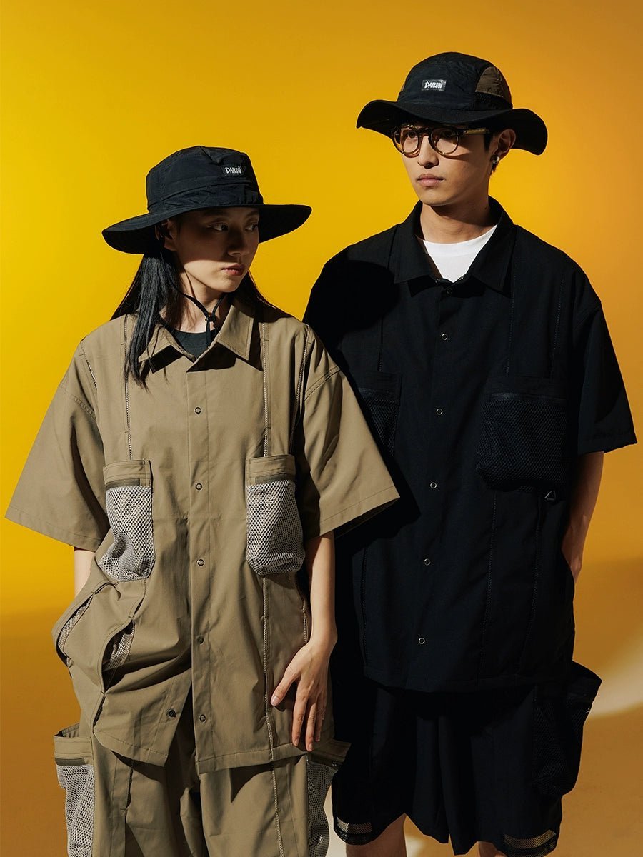 BREATHABLE, QUICK-DRYING, LOOSE-FITTING, SHORT-SLEEVED SHIRT D39903