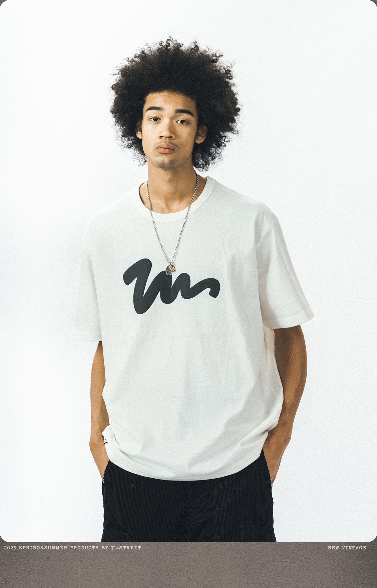 ブランドプリント半袖Tシャツ S050115