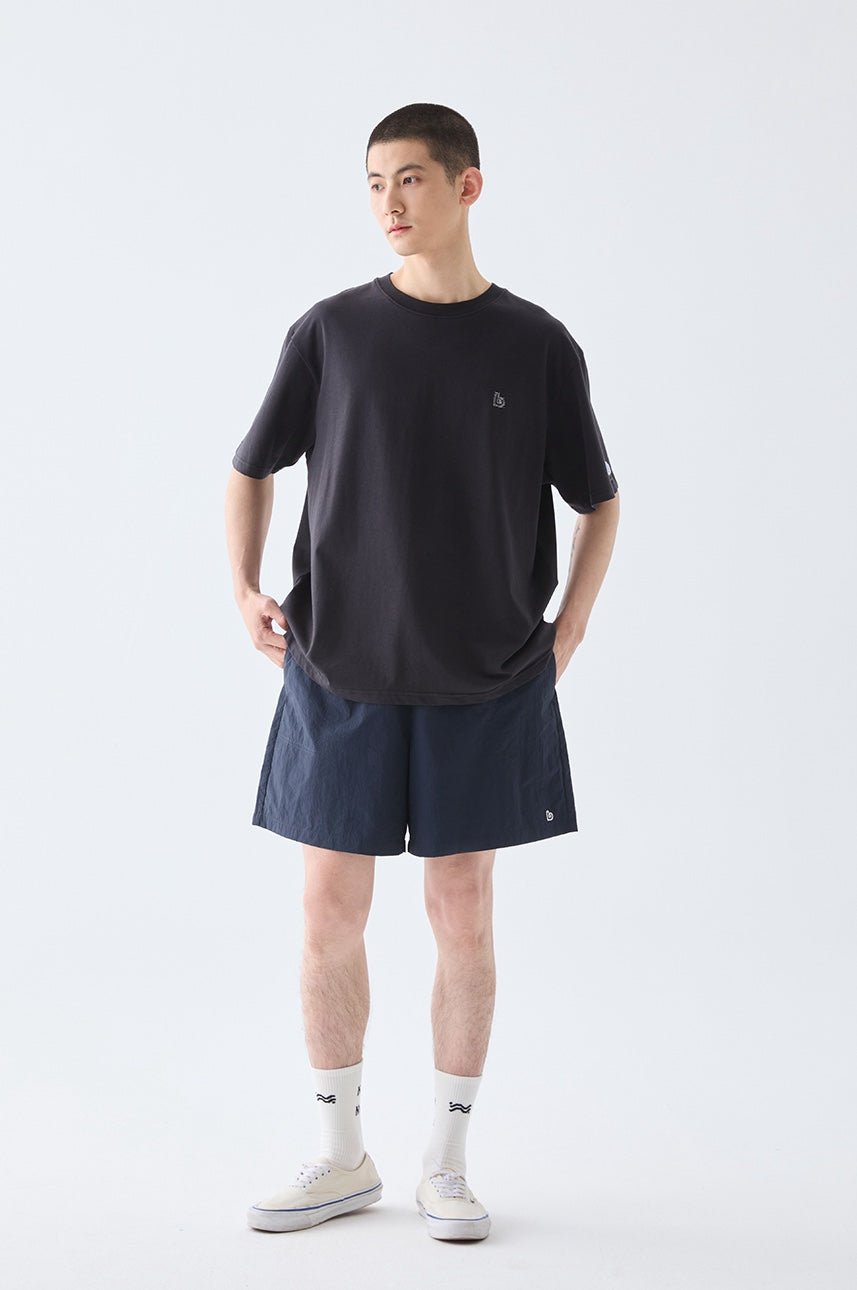 ロゴプリントコットンTシャツ B07082