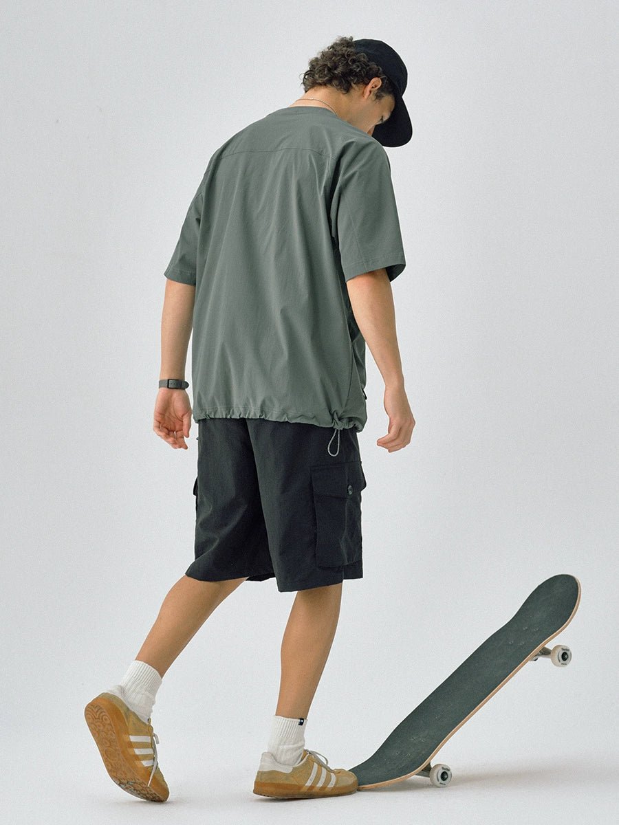 速乾性 ジッパーポケット半袖Tシャツ S050111