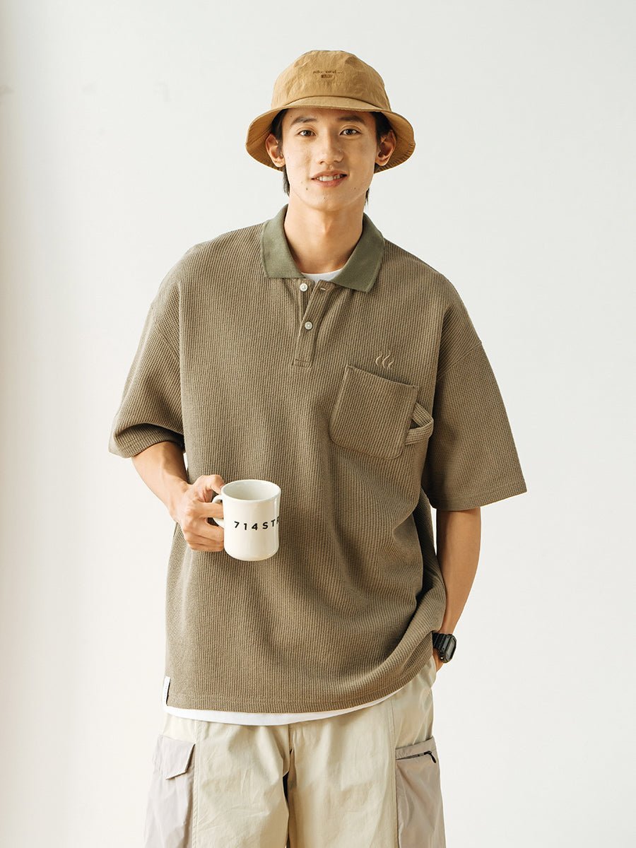 WAFFLE SHORT-SLEEVED T-SHIRT S11174