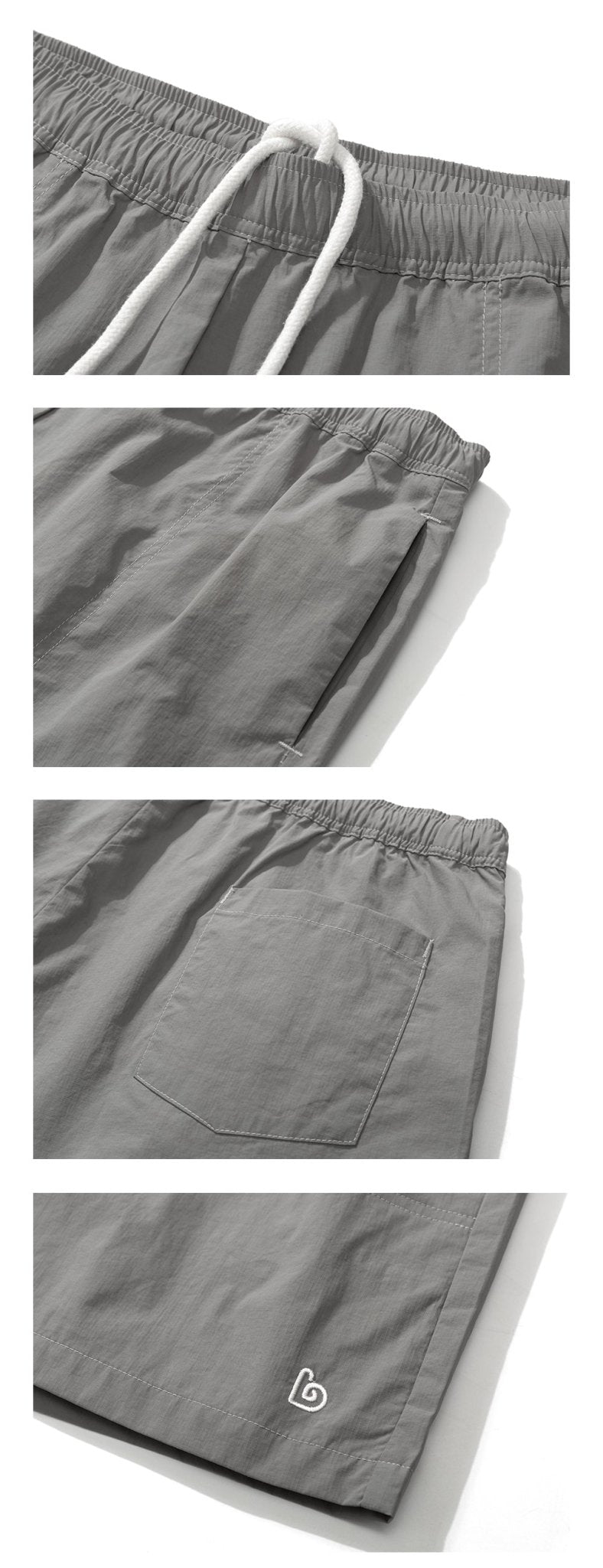 伸縮性ウエストクロップドパンツ B07087