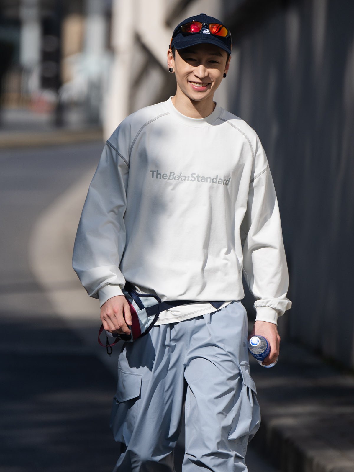 ソロナ 速乾性クール万能ルーズカジュアルスポーツ長袖Tシャツ B02226