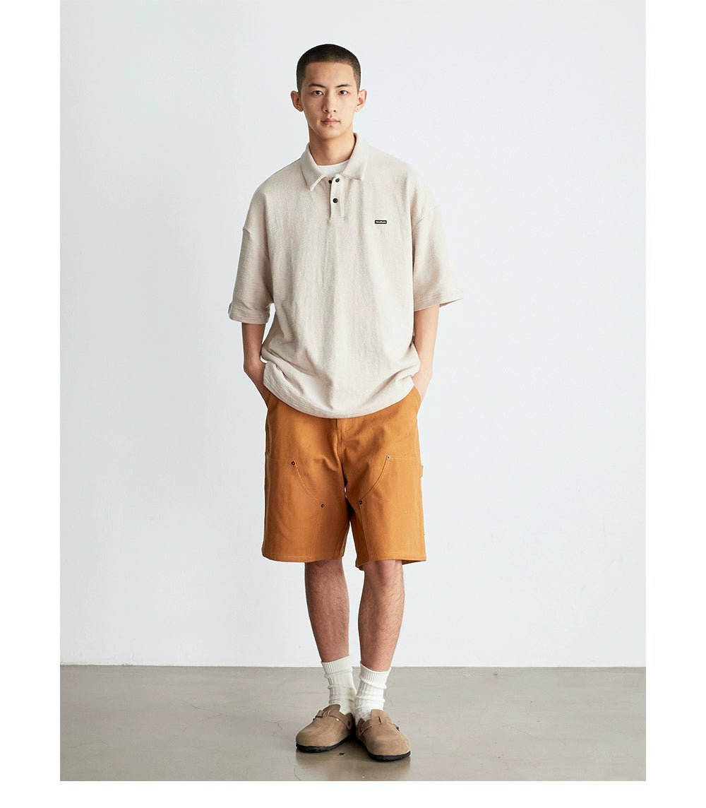 ポロシャツシンプルベーシック半袖 V06015