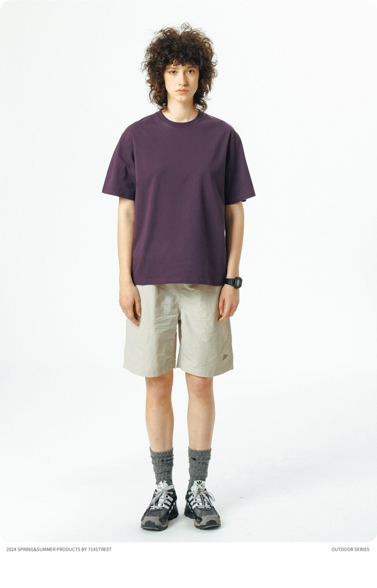 アウトドアスウェットパンツクロップドパンツ S6118