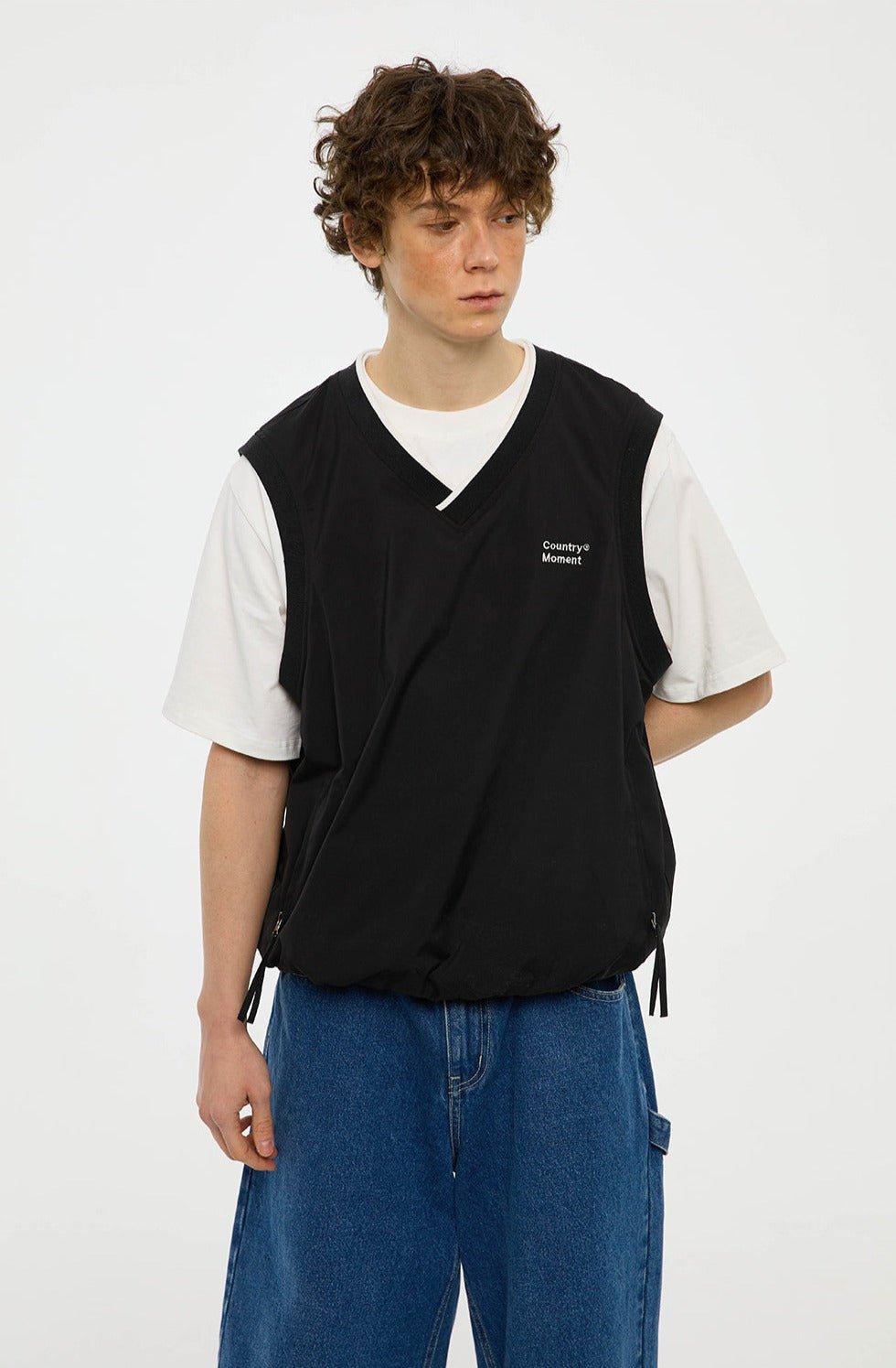 SLEEVELESS VEST JACKET CHECK C63898