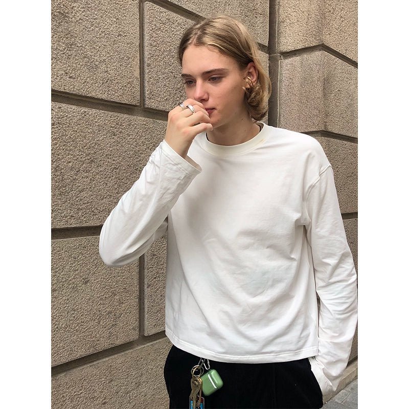 アメリカンシンプルクリーンフィット長袖Tシャツ C03311