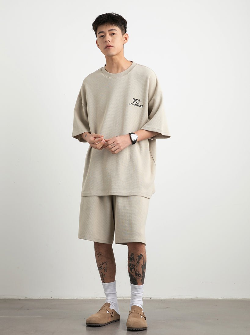 WAFFLE SHORT-SLEEVED T-SHIRT V48321