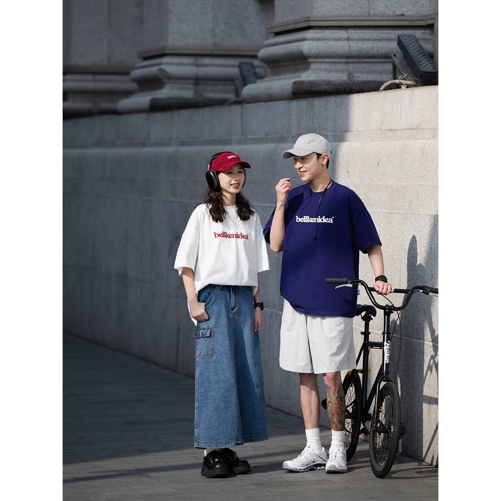 300gヘビーシンプルプリント半袖Tシャツ B04194