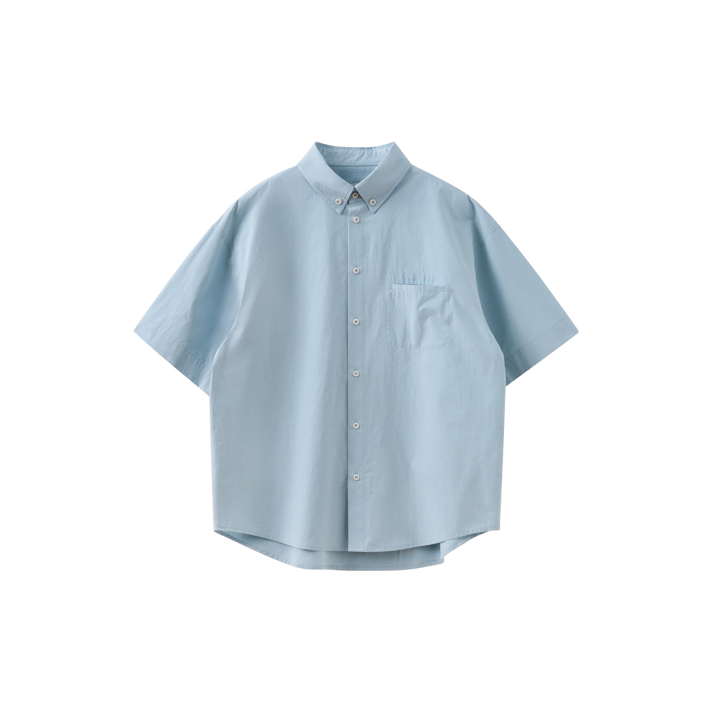 ルーズドロップショルダーシルエット半袖シャツ B050410