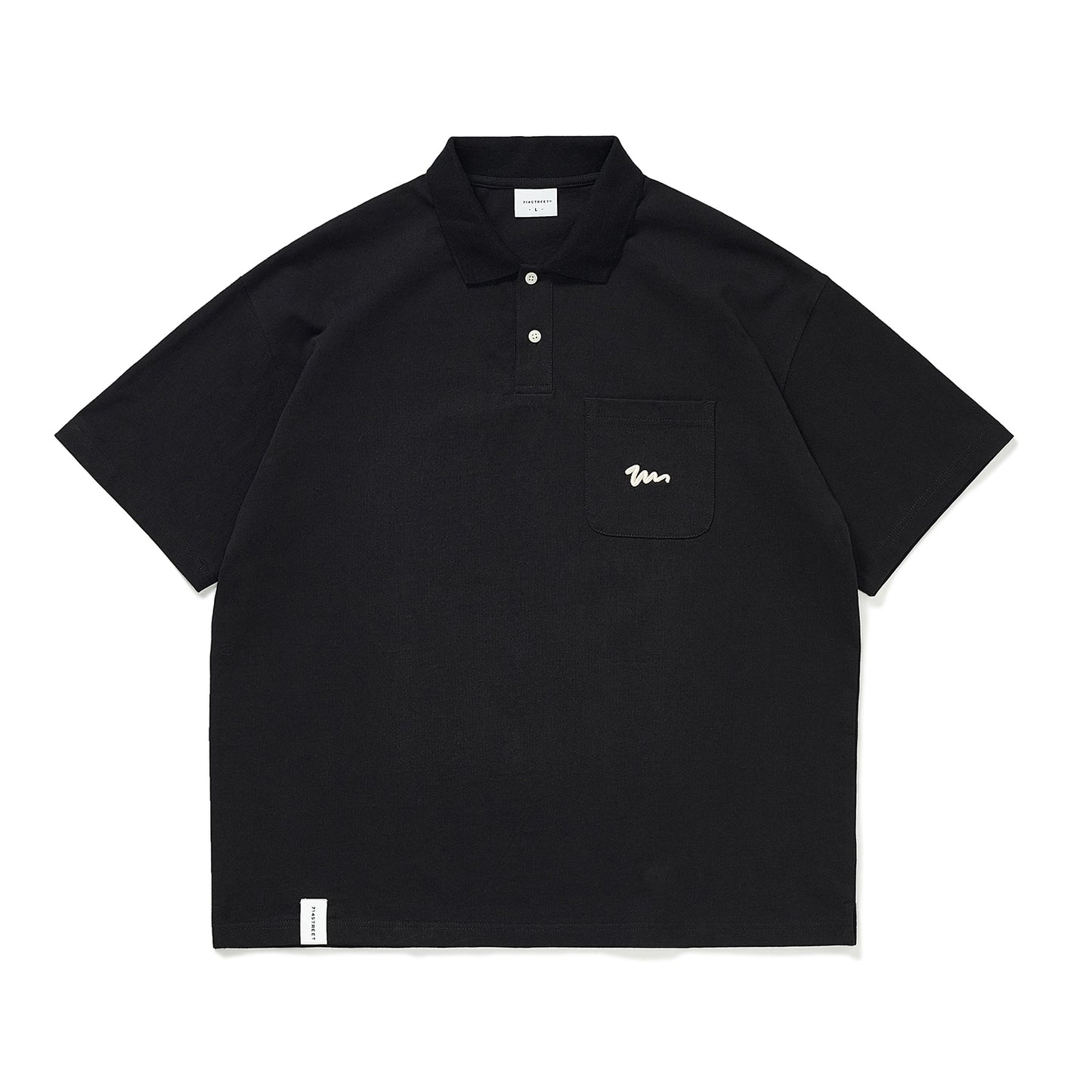 714streetトレンディカジュアルポロシャツメンズサマーニューTシャツトップメンズジャパニーズラペル半袖Tシャツ S050116