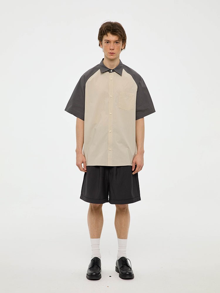 SLEEVE COTTON SHORT SLEEVE SHIRT C02108