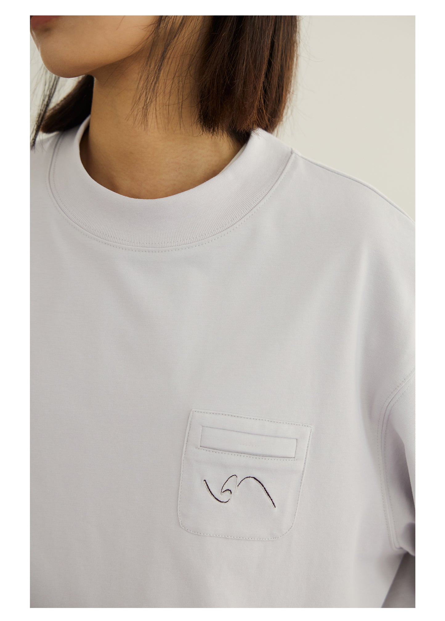 LOOSE ROUND NECK SHORT SLEEVE T-SHIRT L66312