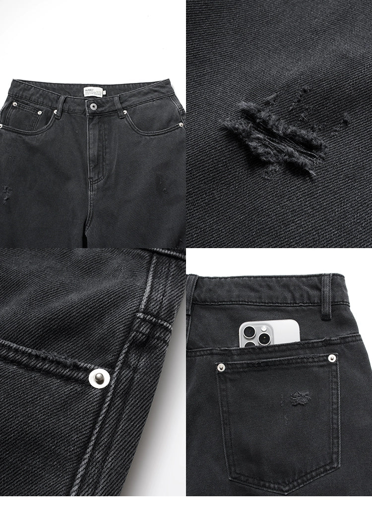ウォッシュディストレストデニム B06231