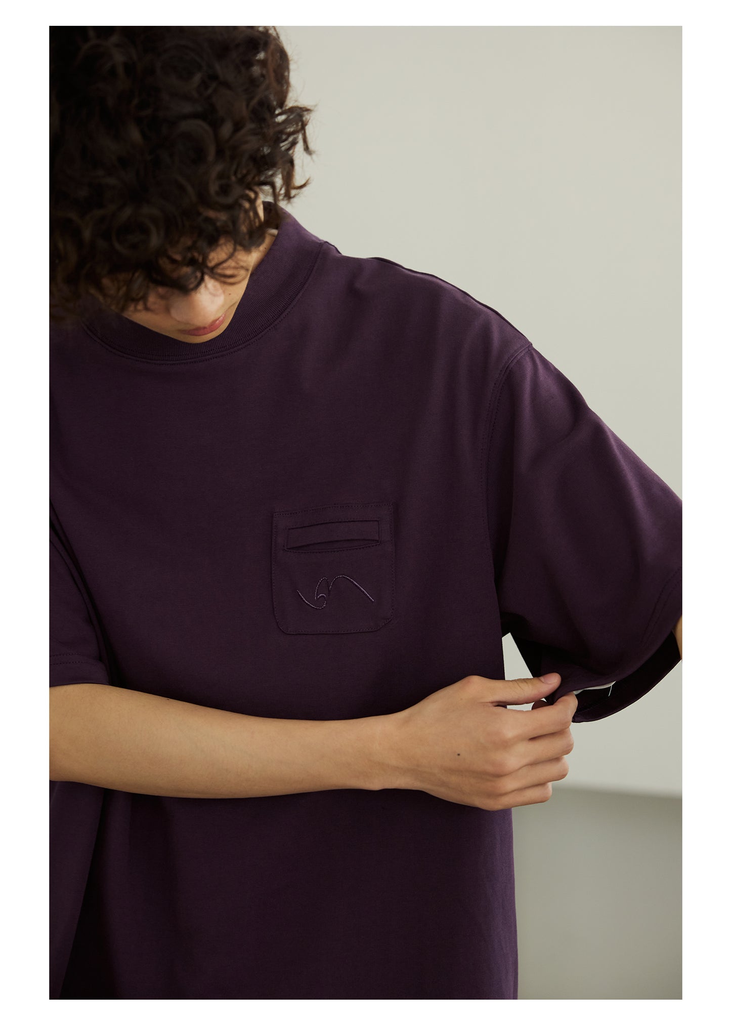 LOOSE ROUND NECK SHORT SLEEVE T-SHIRT L66312