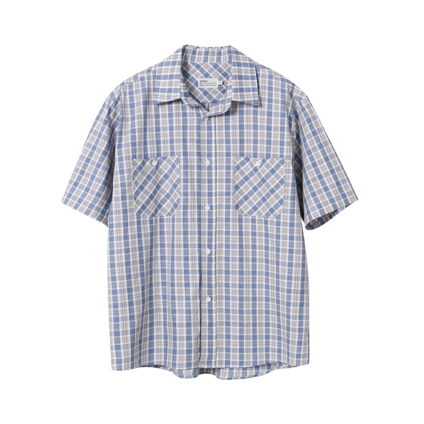 POCKET PLAID SHORT SLEEVE SHIRT B49992