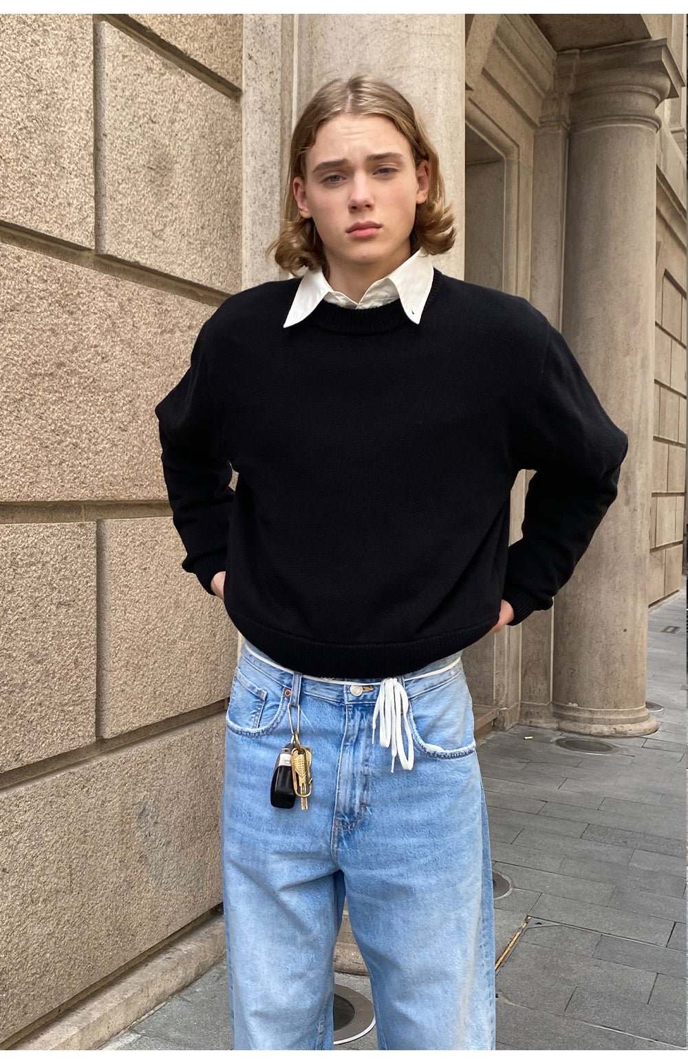 アメリカンヴィンテージシンプルcleanfitショートクルーネック C38381