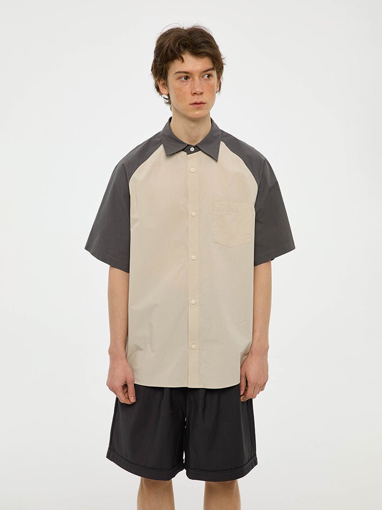 SLEEVE COTTON SHORT SLEEVE SHIRT C02108