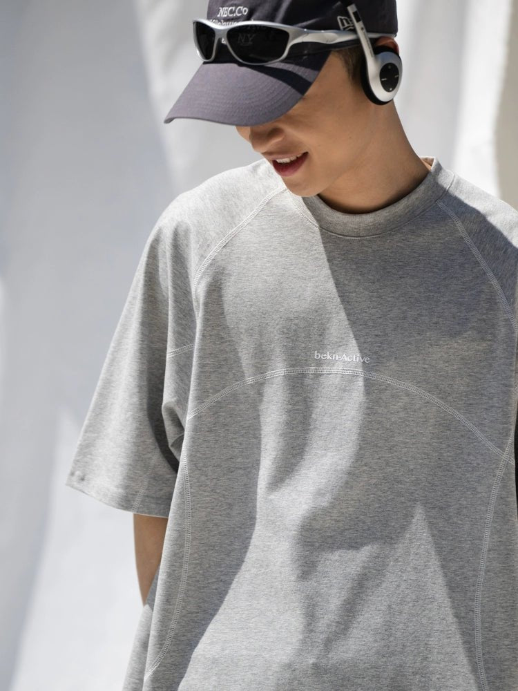 クール抗菌カジュアル万能半袖Tシャツ B08065