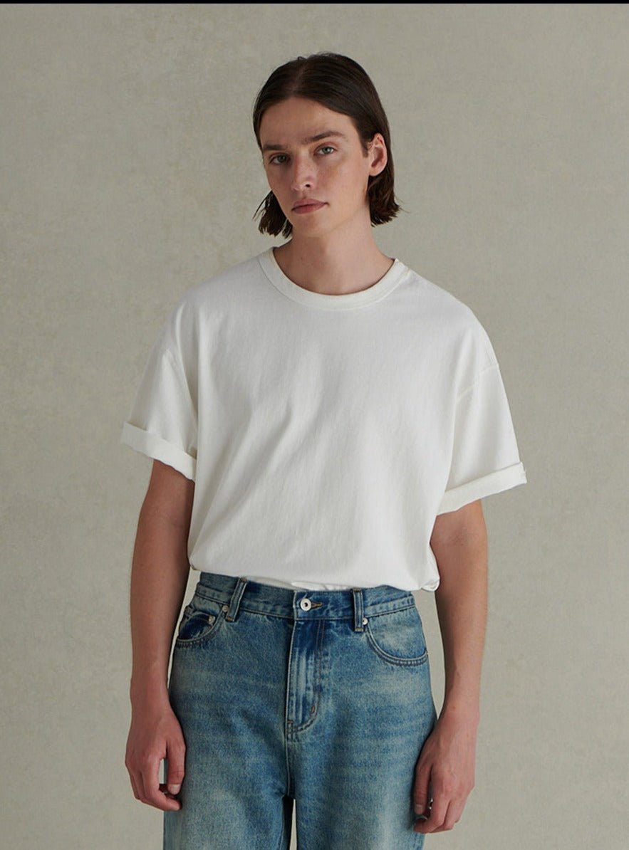 4-NEEDLE, 6-THREAD, SHORT-SLEEVED T-SHIRT, CLEAN FIT E33111