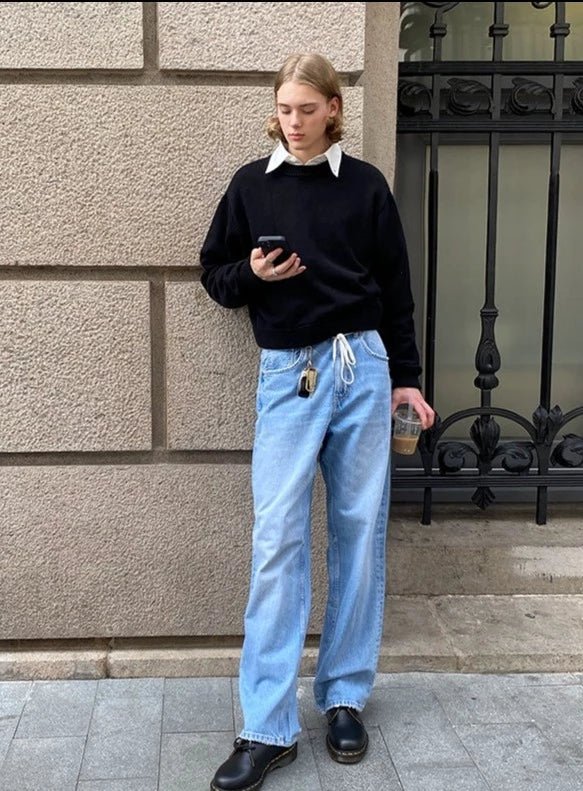 アメリカンヴィンテージシンプルcleanfitショートクルーネック C38381