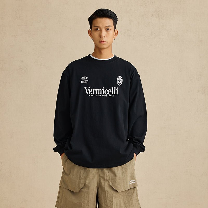 SPORT LOOSE COTTON LONG SLEEVE T-SHIRT V22017
