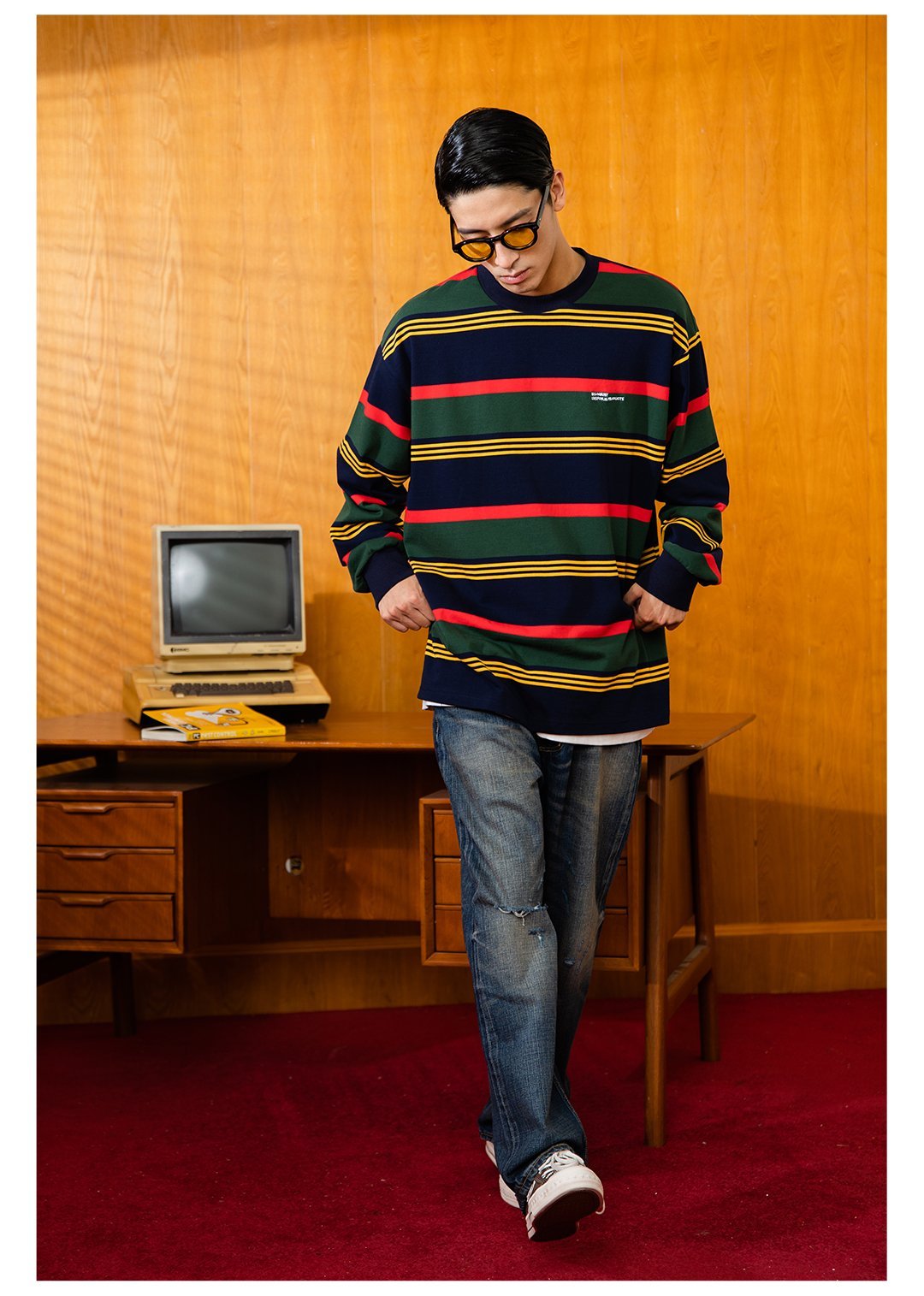 STYLE STRIPED LONG-SLEEVED T-SHIRT N34947