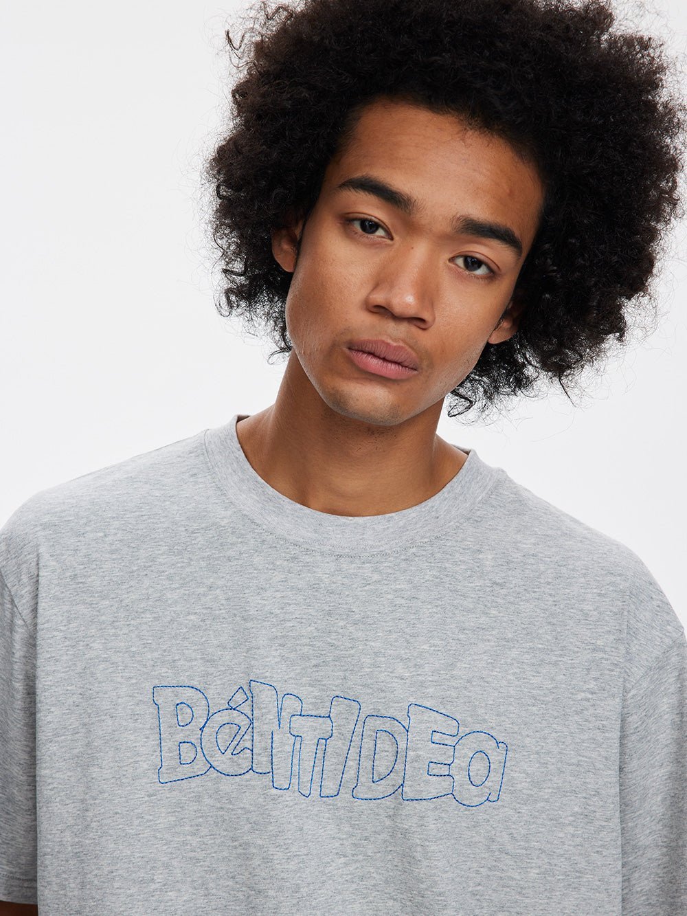 LOGO PRINT LETTER LOOSE SHORT-SLEEVED T-SHIRT B13259