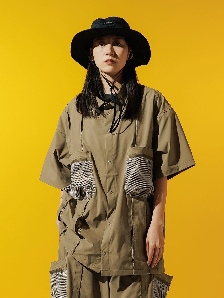 BREATHABLE, QUICK-DRYING, LOOSE-FITTING, SHORT-SLEEVED SHIRT D39903