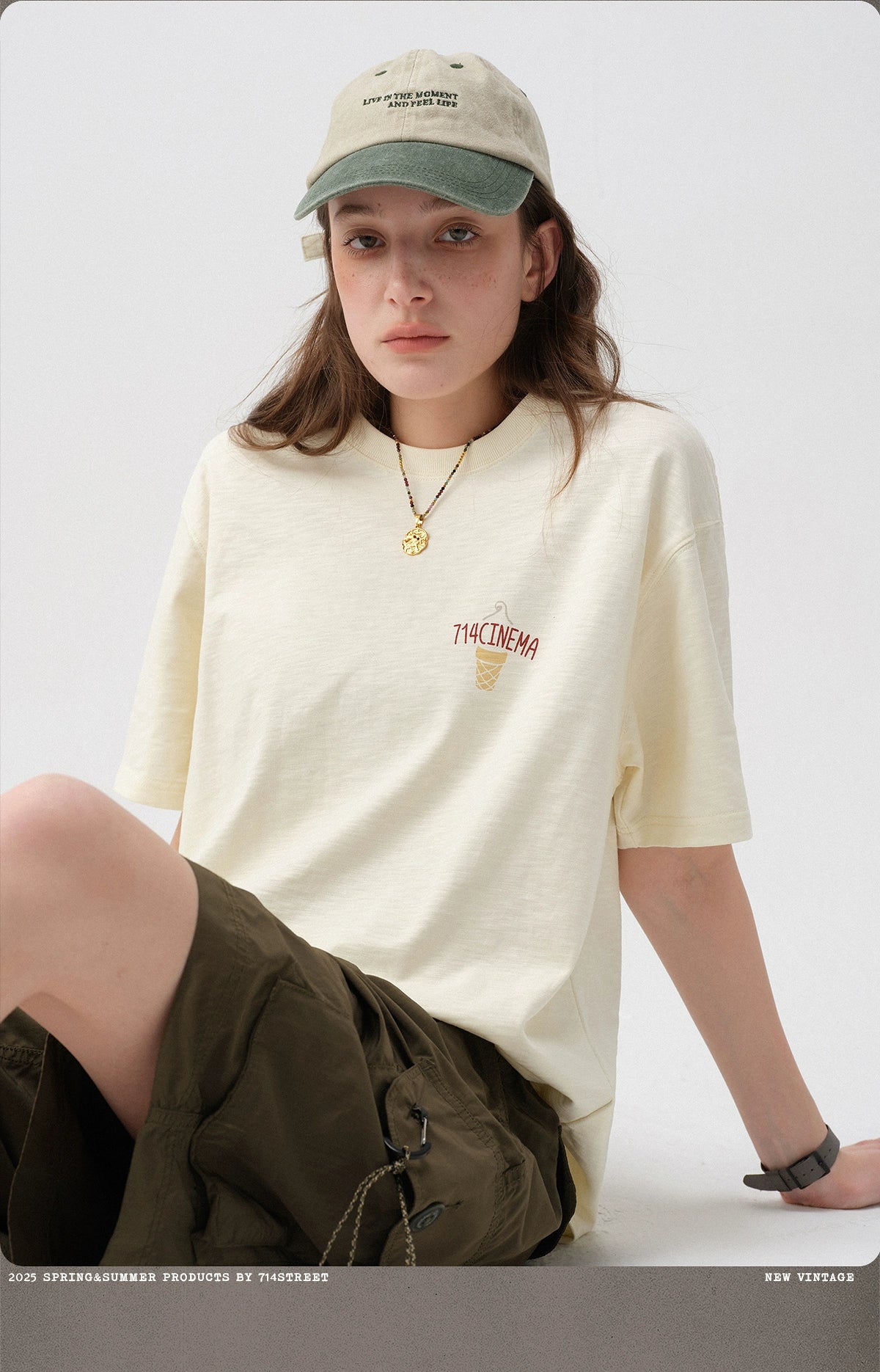 プリント半袖Tシャツ S050114