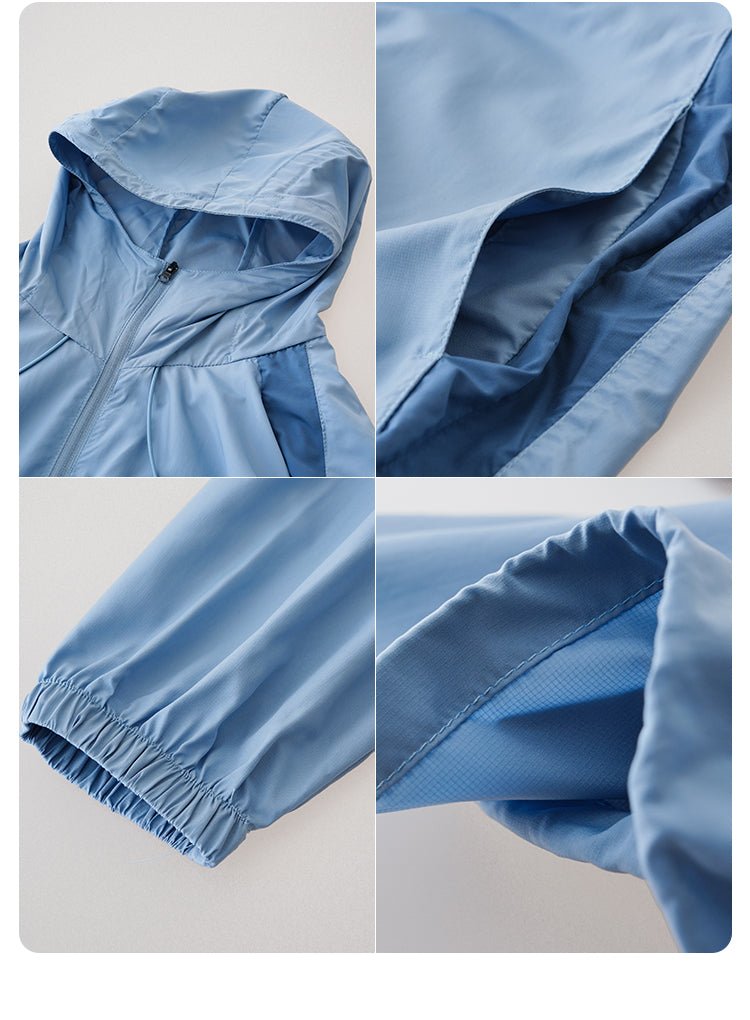 UPF50+日焼け止めスキン服フード付きジャケット B06246