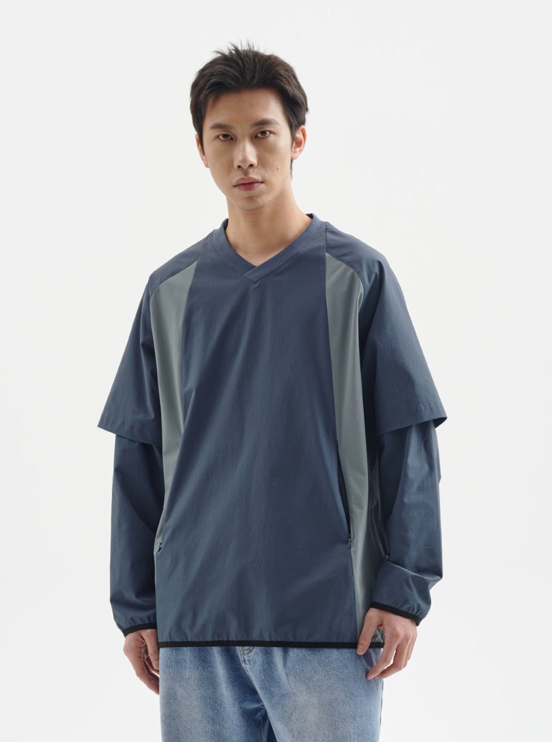 ケテクラフト防水コントラスト長袖Tシャツ B042514