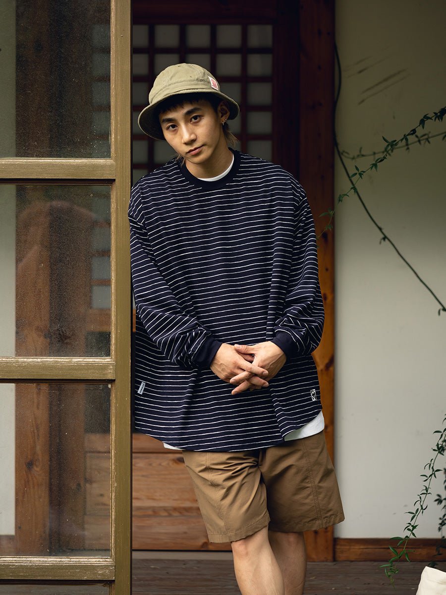 STRIPED LONG-SLEEVED T-SHIRT V92821