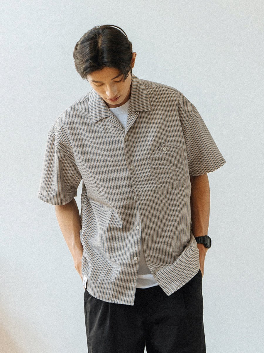 STRIPED SHORT SLEEVE SHIRT S12166