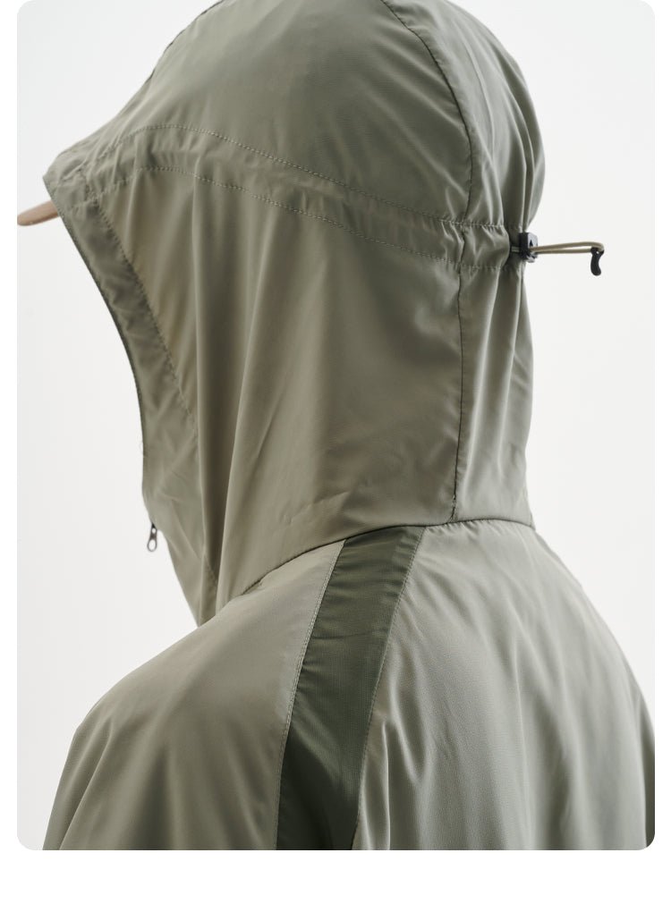 UPF50+日焼け止めスキン服フード付きジャケット B06246