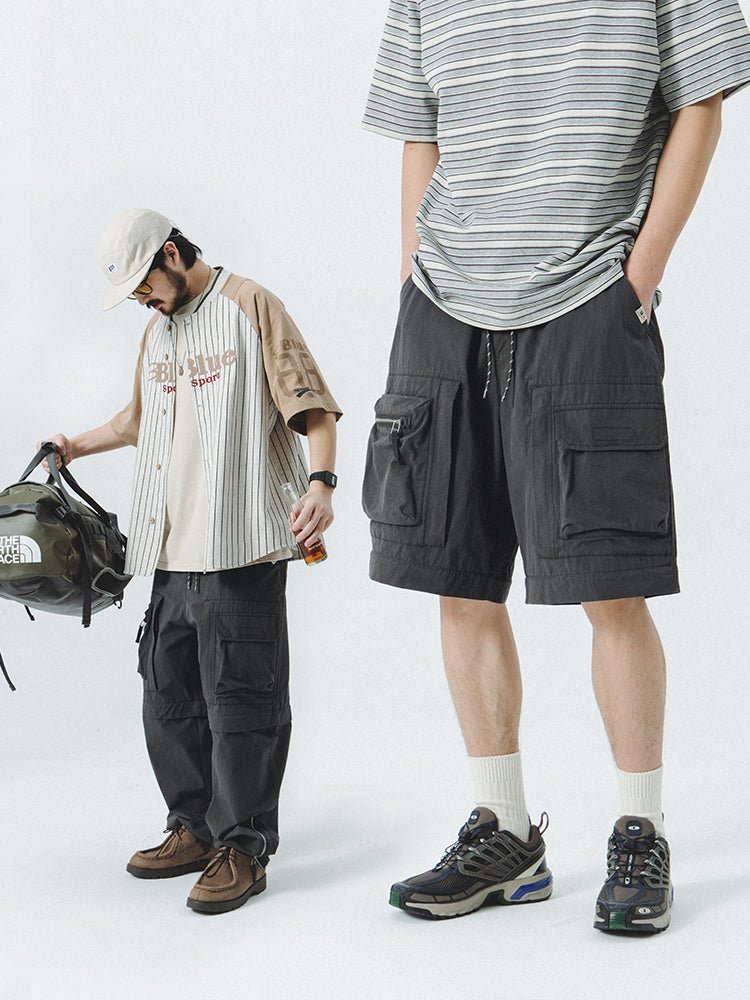 WASHED WORKWEAR DETACHABLE PARACHUTE PANTS N39332